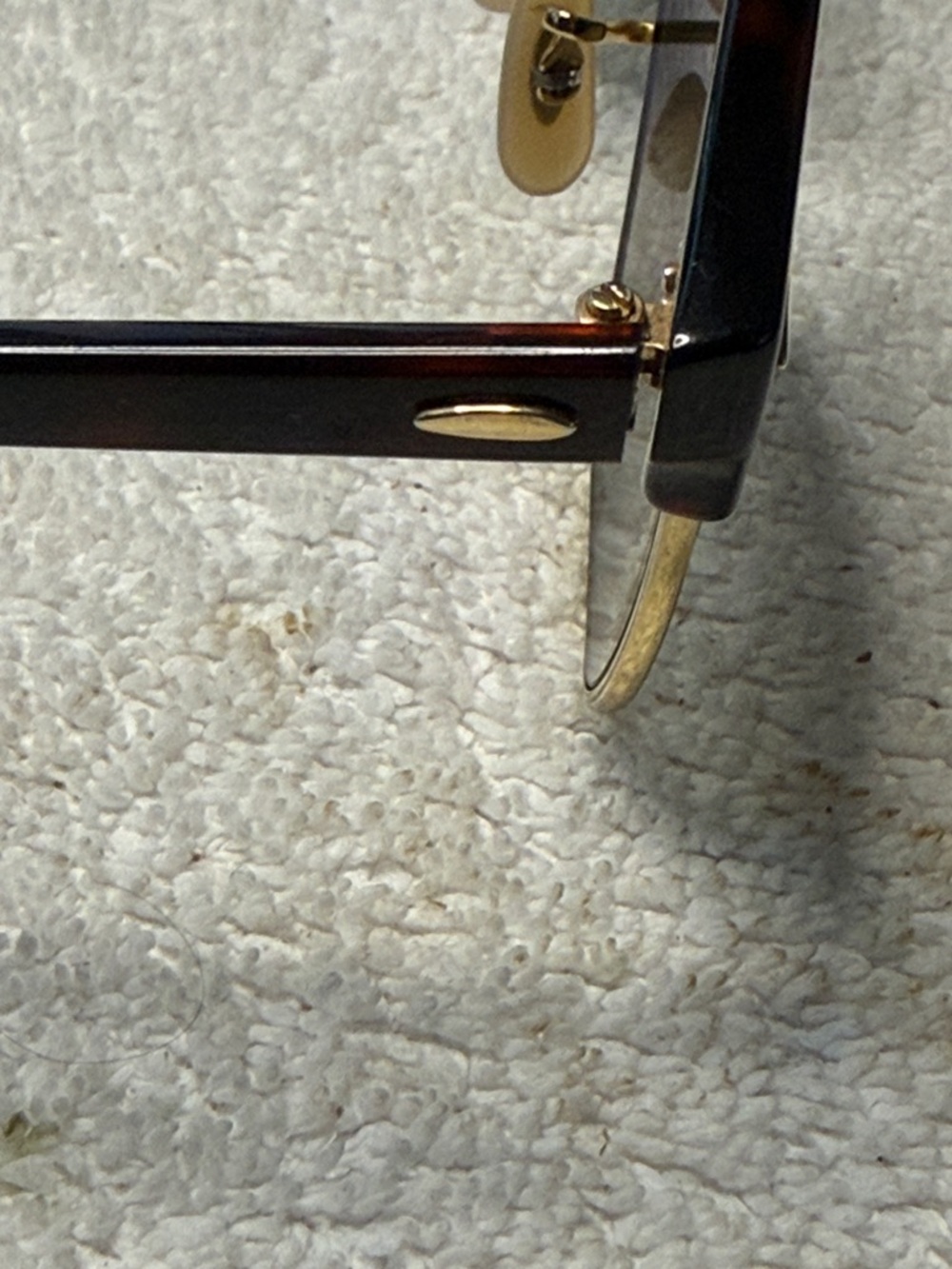 Ray-Ban Clubmaster Sunglasses in Tortoise and Gold with Gradient Green Lenses - Picture 7 of 10